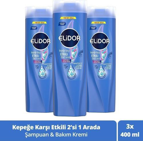 Superblend Şampuan Ve Bakım Kremi Kepeğe Karşı Etkili 2'si 1 Arada 400 ml X3 Adet