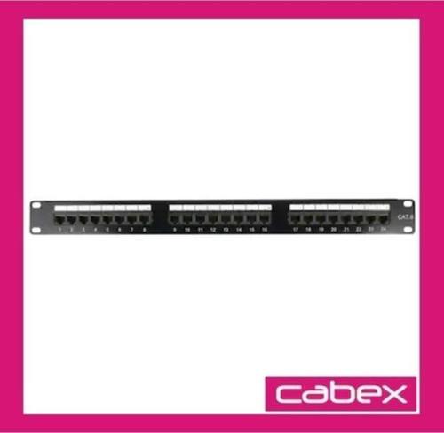 24 Port Patch Panel Cat6 Utp 19" 1U