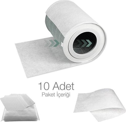 10 Adet Xiaomi Air Purifier 1 / 2 / 3 / Pro Için Toz Tutucu Ön Filtre