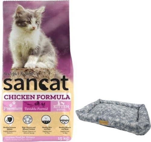 Premium Tavuklu Yavru Kedi Maması 15 Kg,Mini Small Colours Yatak