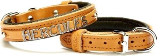 Yumuşak Dokulu Isimlikli Köpek Boyun Tasması Kamel Sbt-1514 M 1.5X25-30Cm