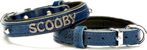 Yumuşak Dokulu İsimlikli Köpek Boyun Tasması Mavi Sbt-1514 S