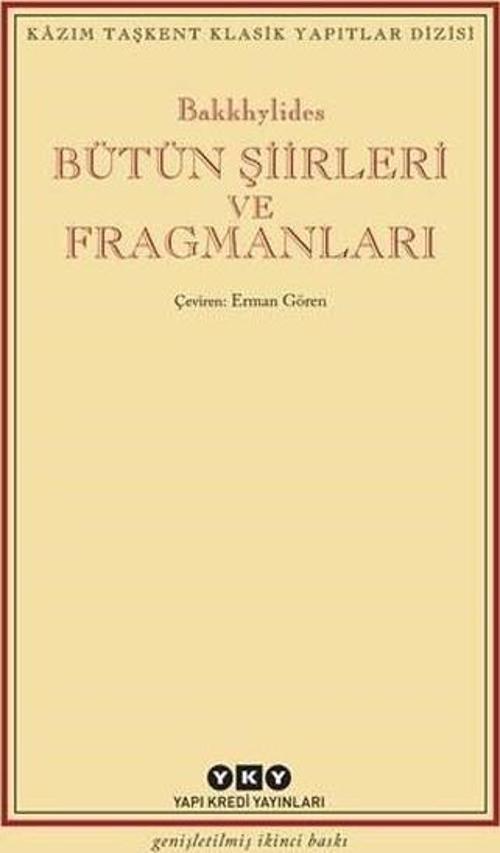Bakkhylides Bütün Şiirleri ve Fragmanları