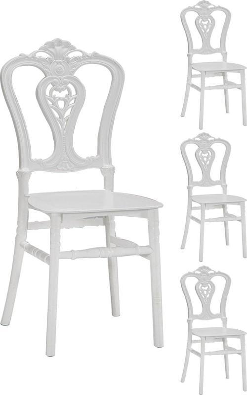 4 Adet Carisma Beyaz Sandalye / Balkon - Bahçe - Mutfak