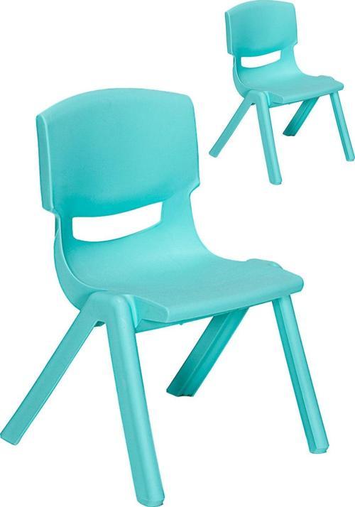 Junior 2 Adet Ergonomik Konforlu Anaokulu Kreş Çocuk Sandalyesi - Turkuaz