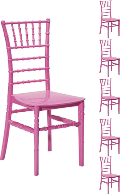6 Adet Soho Pembe Sandalye / Balkon - Bahçe - Mutfak