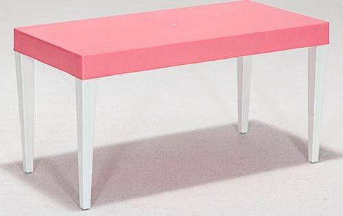 Junior Dikdörtgen Ergonomik Konforlu Anaokulu Kreş Çocuk Masası - Pembe