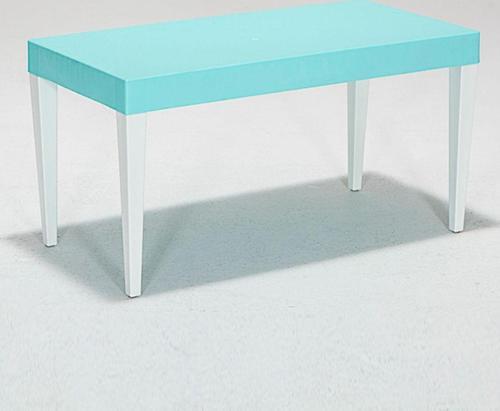 Junior Dikdörtgen Ergonomik Konforlu Anaokulu Kreş Çocuk Masası - Turkuaz