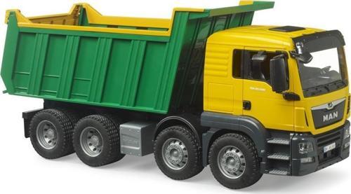 Man Tgs Damperli Çöp Kamyonu Sarı Yeşil 03766