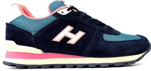 Peru Hakiki Deri Süet Spor Ayakkabı Kadın Lacivert 19250