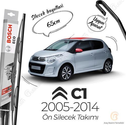 Citroen C1 Ön Silecek Takımı (2005-2013) Bosch ECO