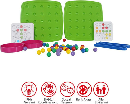 Bead Sequence Holder Minik Boncuklar Eğitici Boncuk Dizme Oyunu