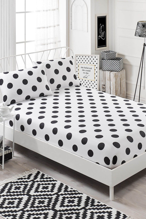 Pes Lastikli Çarşaf Seti Çift Kişilik B&W Point