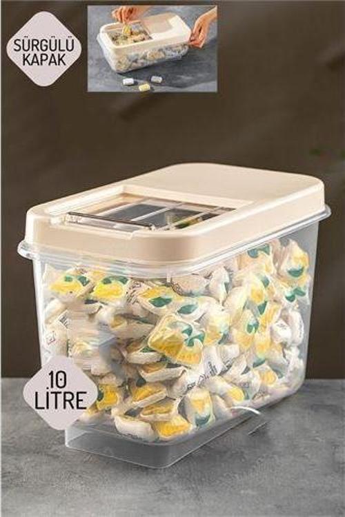 Reagan Tablet ve Deterjan Saklama Kutusu 10 lt KREM 717736