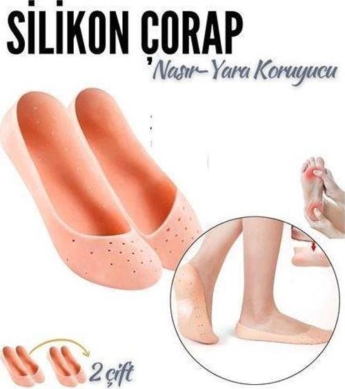 TransForMacion 2 ÇİFT Nasır Yara Koruyucu Silikon Koruyucu Çorap 718811