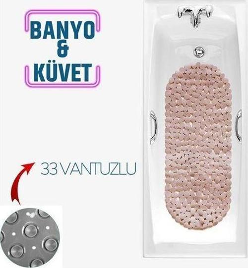 TransForMacion Banyo Duş Kaydırmaz Paspas PUDRA 33 Vantuzlu J.Stone Design 716672