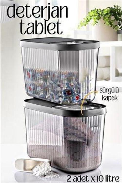 TransForMacion MultiBox Deterjan Tablet Kutusu Sürgülü Kapak 10 Litre 2 ADET 718475