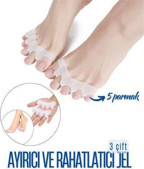 5 Parmak Parmak Ayırıcı ve Rahatlatıcı 3 ÇİFT 718812