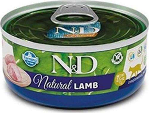 Natural Kuzu Etli Konserve Yaş Kedi Maması 140 gr