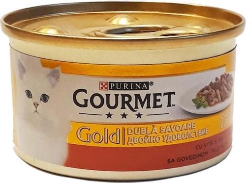 12417794 Purina Gold Sığır Etli Ve Tavuklu Kedi Konservesi 85 Gr