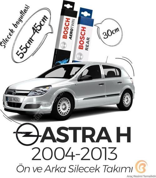 Aerotwin Opel Astra H 2004 - 2013 Ön ve Arka Silecek Seti