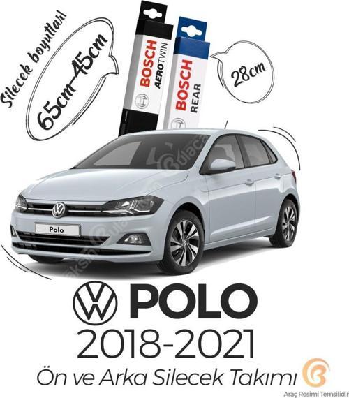 Aerotwin Volkswagen Polo 2018 - 2019 Ön - Arka Silecek Seti