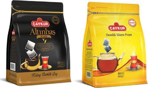 Altınbaş ve Siyah Süzen Demlik Poşet 5 Gr 80 Adet 400 GRX2