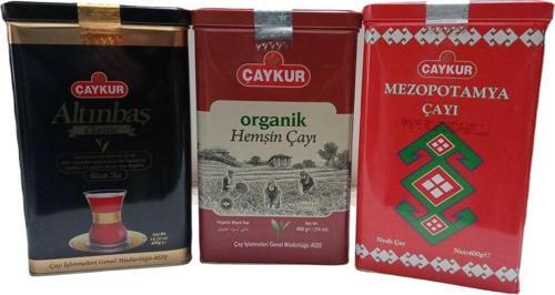 Organik Hemşin, Altınbaş Ve Mezopotamya Teneke Kutu Çayları 400 Grx3