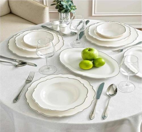 PierreCardin Darıa Sılver 58 Parça Yemek Takımı