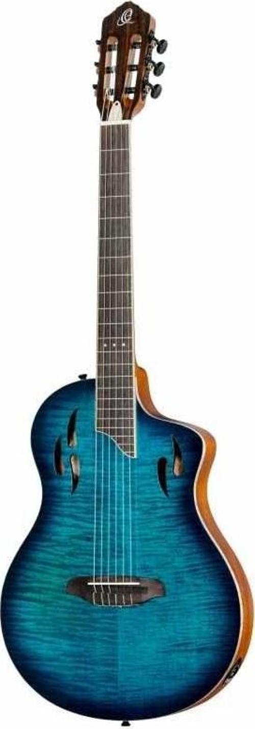 TourPlayer Deluxe RTPDLX- FMA Elektro Klasik Gitar (Blue Burst)