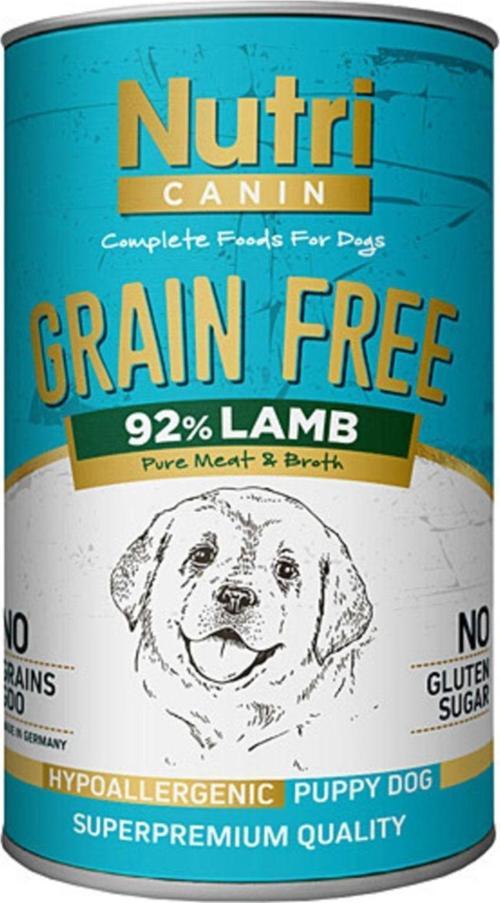 Nutrı Canın Kuzu Etlı Yavru Köpek Konserve Mama 3x400gr
