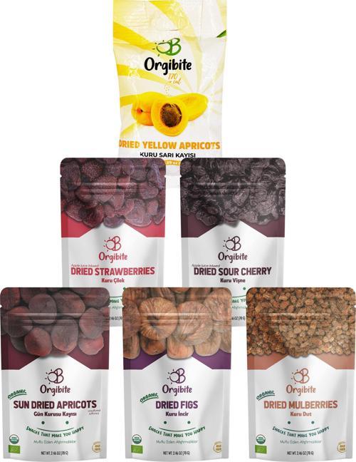 6'lı Kuru Meyve Set (Çilek, Vişne, Kayısı, Gün Kurusu, İncir, Dut)