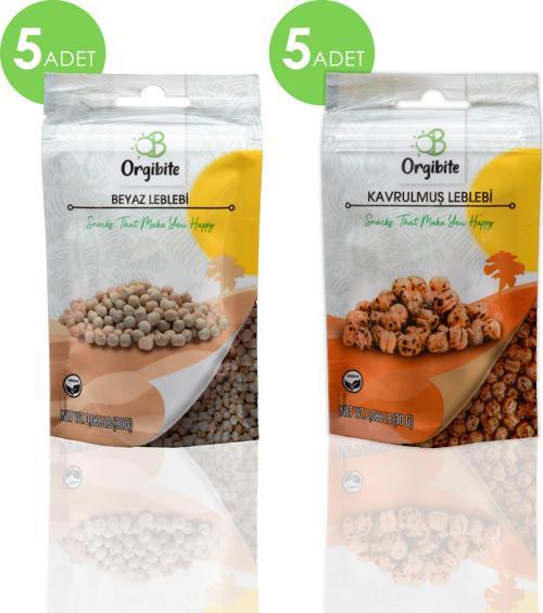 Kavrulmuş Sarı Leblebi 30 gr ve Beyaz Leblebi 30 gr 10'lu Set