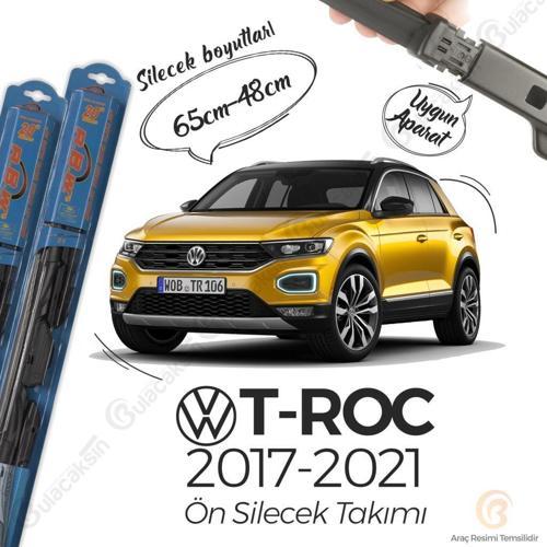 Hybrid Ön Silecek Takımı Volkswagen T-ROC 2017-2019 ile uyumlu