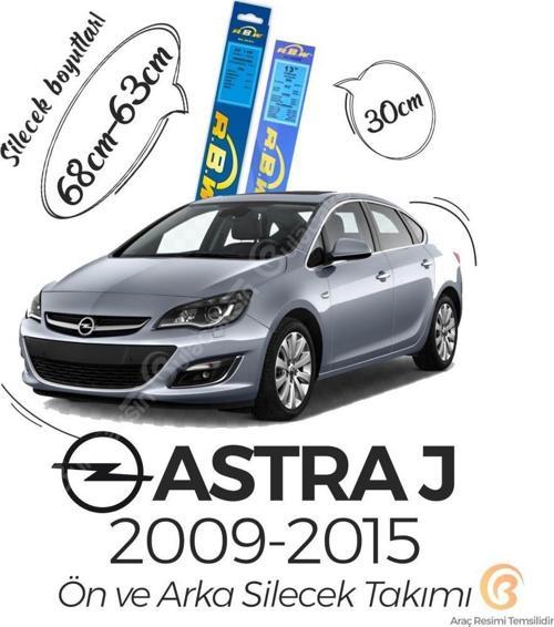 Ön ve Arka Silecek Seti Opel Astra J 2009-2015 ile uyumlu