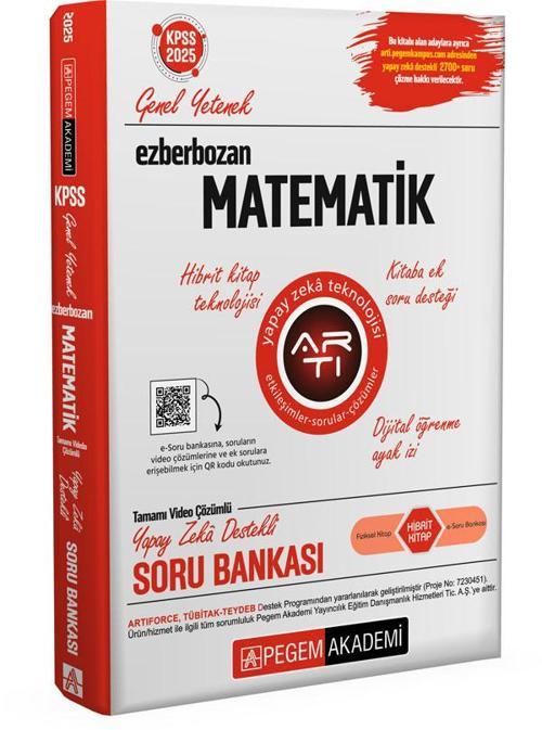 Pegem Akademi 2025 Ezberbozan KPSS Genel Yetenek Genel Kültür Matematik Soru Bankası