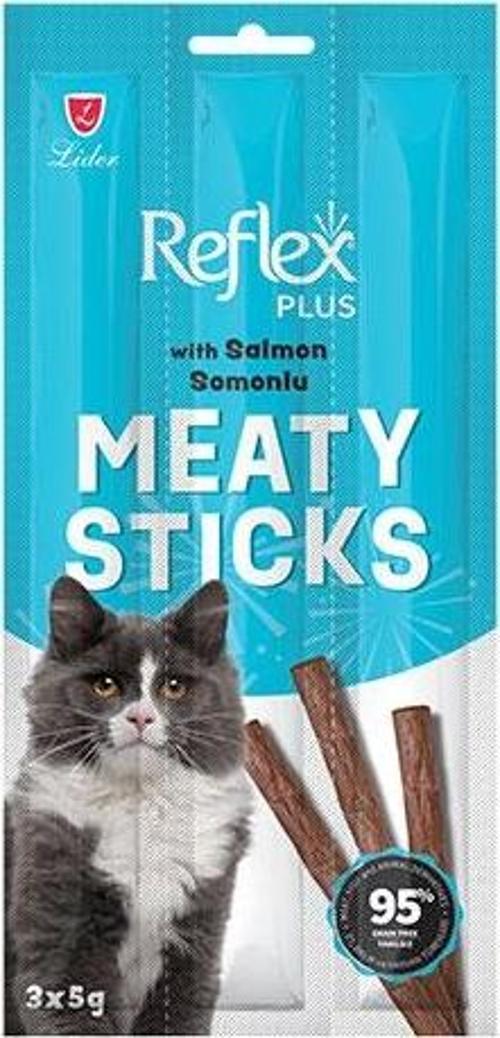 Meaty Sticks Somonlu Tahılsız Kedi Ödül Çubuğu 3x5 Gr