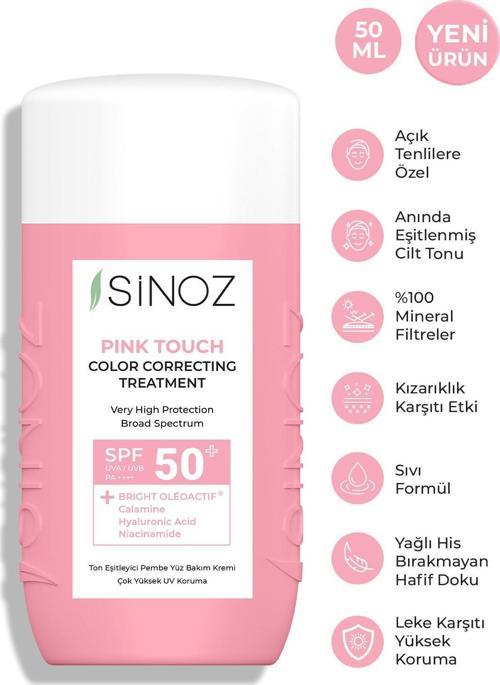 Pink Touch Açık Tenlilere Özel Ton Eşitleyici Pembe Yüz Bakım Kremi 50 ml