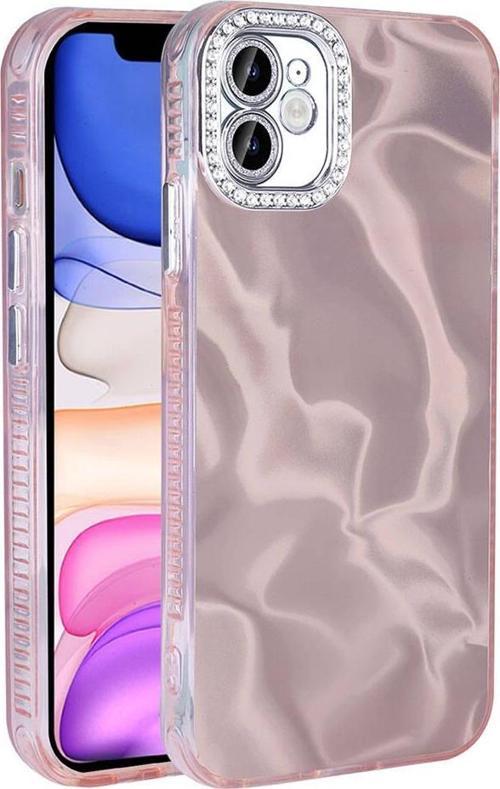 Apple iPhone 11 Kılıf Airbagli Parlak Taş Detay Tasarımlı Zore Esila Kapak