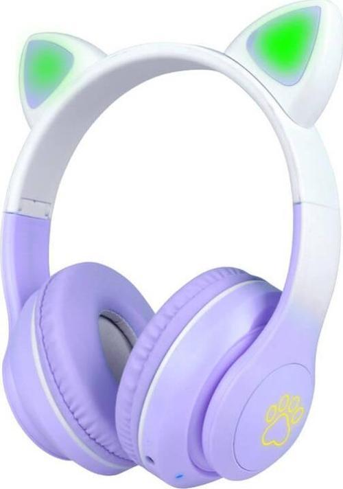 STN-28 Pro Kedi Kulaklı Tasarımlı RGB Işıklı Bluetooth Kulaklık