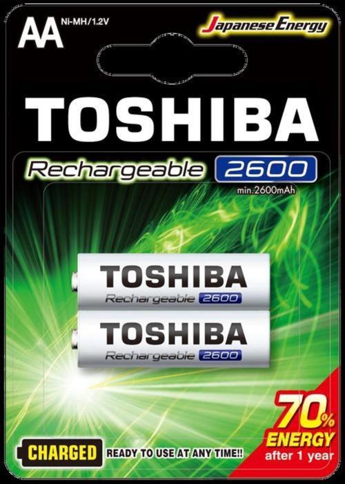 TOSHIBA 2600 MAH ŞARJLI KALEM PİL 2Lİ (4375)