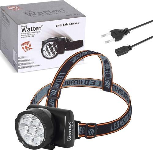 7 LEDLİ ŞARJLI BARET KAFA LAMBASI WATTON WT-701