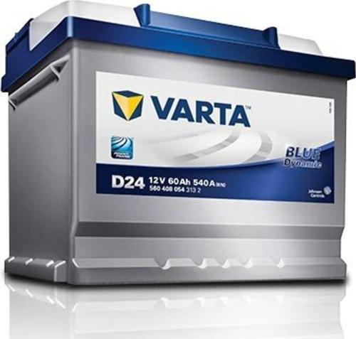 Akü 12v 60 Ah Amper D24 540a 2022 Üretim - Eski Akü İadesiz