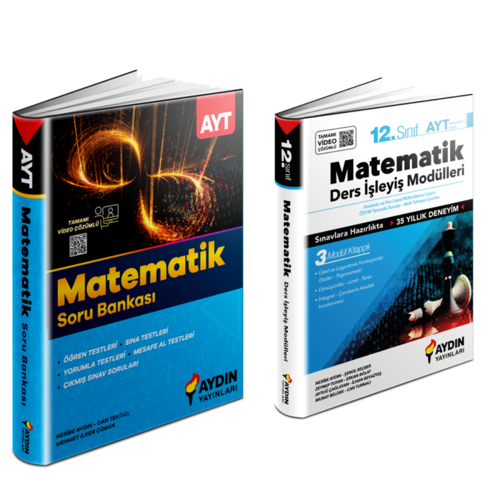 Aydın Yayınları  Ayt Matematik Soru Bankası  & 12.sınıf Ayt Matematik Ders İşleyiş  Modülleri