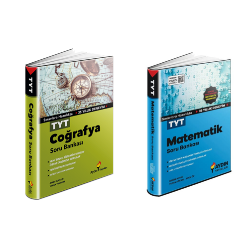 Aydın Yayınları  Tyt  Matematik & Coğrafya Soru Bankaları