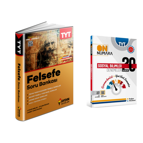 Aydın Yayınları Tyt Felsefe Soru Ban. & On Numara Tyt Sosyal Bil. Deneme