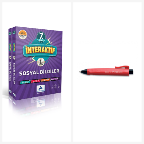 Paraf İnteraktif 7. Sınıf İnteraktif Sosyal Bilgiler Soru Kütüphanesi & Faber Castel Econ 0,7 Mm 1 A