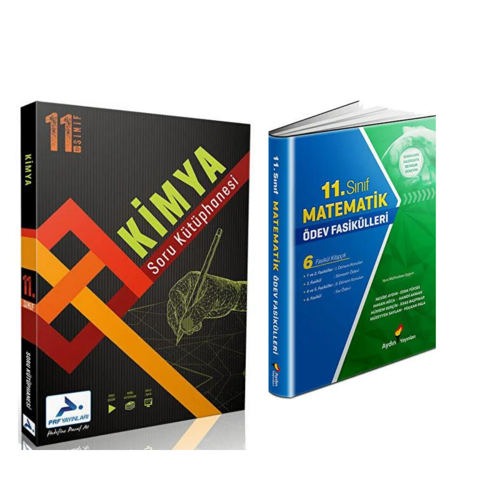 Paraf Yayınları 11.sınıf Kimya Soru Kütüphanesi & Aydın Yayınları 11.sınıf Matematik Ödev Fasiküller