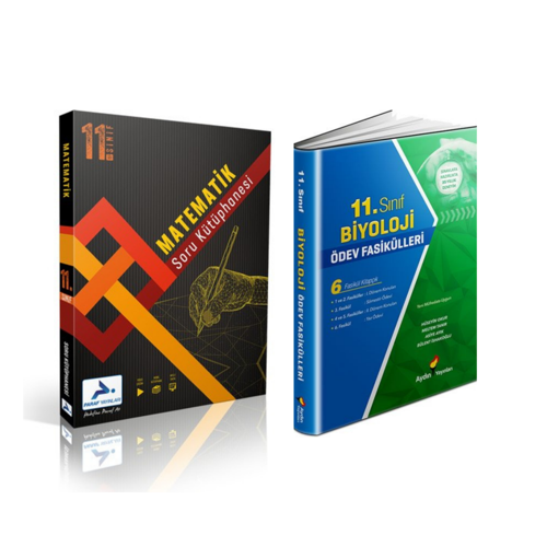 Paraf Yayınları 11.sınıf Matematik Soru Kütüphanesi & Aydın Yayınları 11.sınıf Biyoloji Ödev Fasikül