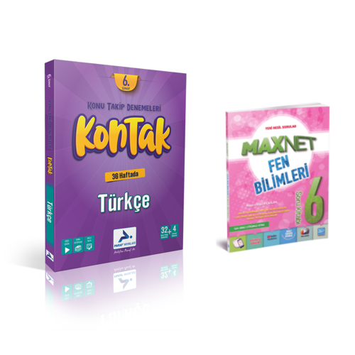 Paraf Yayınları 6.Sınıf Kontak Türkçe Deneme &  6.Sınıf Fen Bil. Soru Kitabı